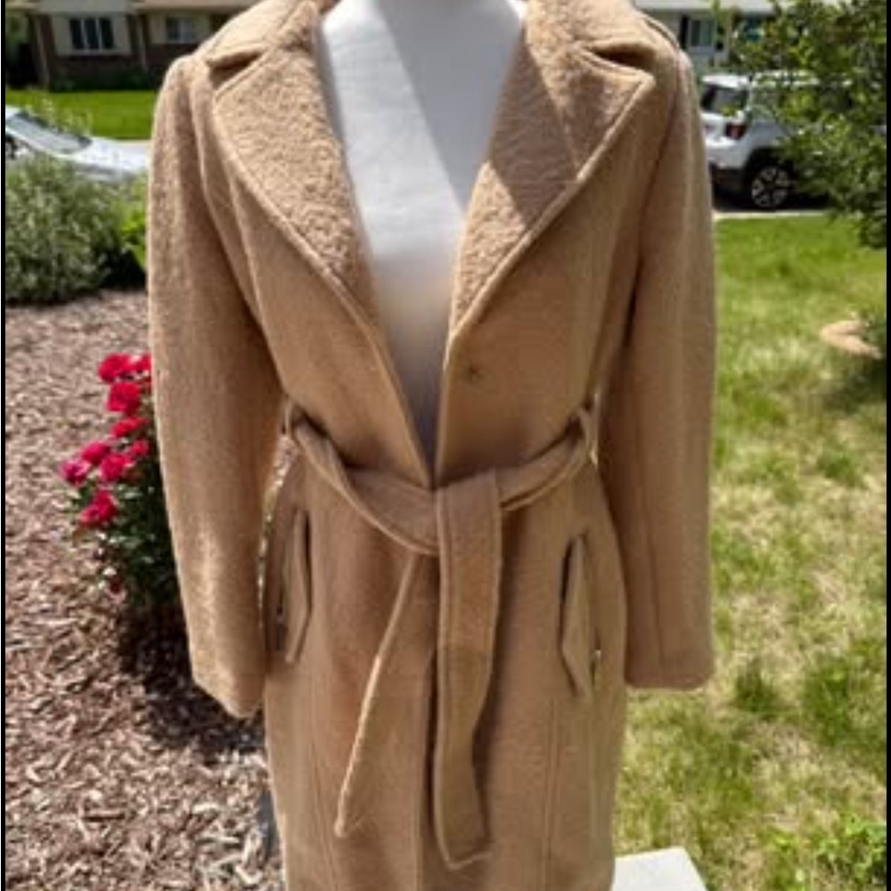 Guess Tan Teddy Trench with Belt